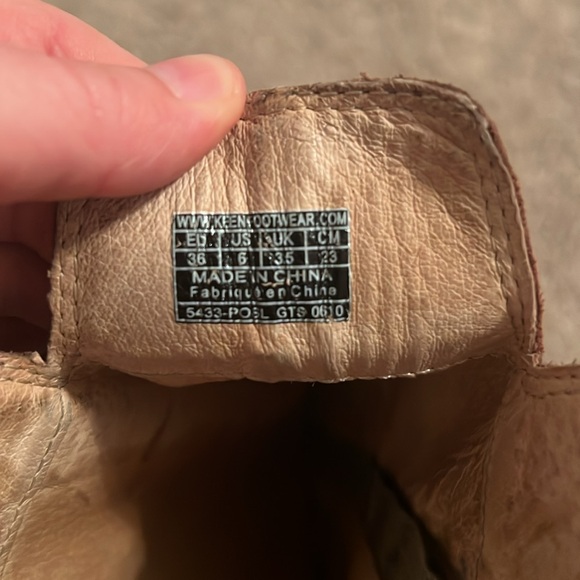 Keen brown, leather boots, size 6 - Picture 4 of 6